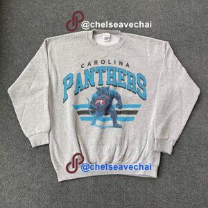 Vintage Carolina Panthers Sweatshirt, NFL Carolina Panthers Football Shirt tee